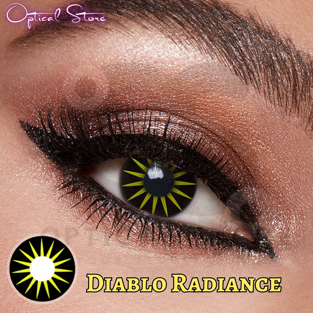 Picture of New Halloween Exclusive Cosplay HD34 Diablo Radiance Color Contact Lens With Regular Kit Box For Men & Women. 1pair Diablo Radiance Halloween Contact lens for Halloween Party,Cosplay & Costumes.Halloween Contact Lens. #diablo.radiance