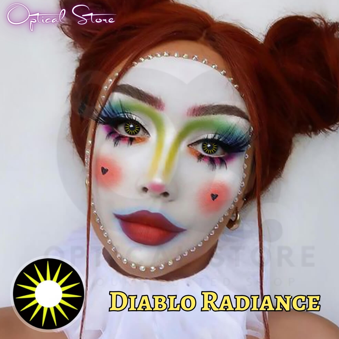 Picture of New Halloween Exclusive Cosplay HD34 Diablo Radiance Color Contact Lens With Regular Kit Box For Men & Women. 1pair Diablo Radiance Halloween Contact lens for Halloween Party,Cosplay & Costumes.Halloween Contact Lens. #diablo.radiance