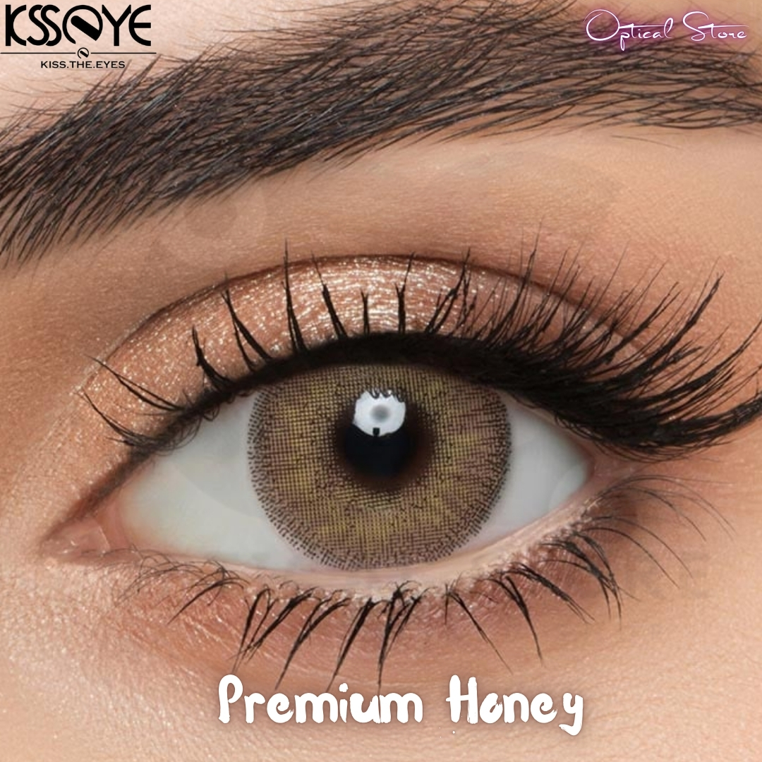 Picture of New Exclusive Ksseye Premium Honey Color Contact Lens With Travel Kit Box For Men & Women. 1pair Ksseye Premium honey Color Contact Lens For Eye fashion,and Makeup. Ksseye Premium Contact Lens.#premium.honey