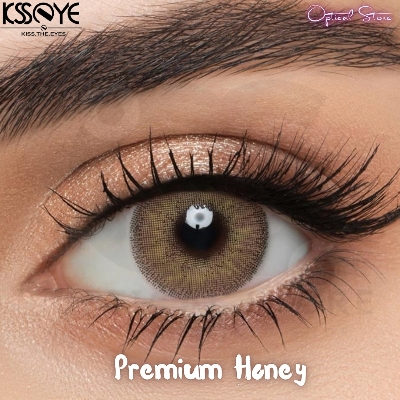 Picture of New Exclusive Ksseye Premium Honey Color Contact Lens With Travel Kit Box For Men & Women. 1pair Ksseye Premium honey Color Contact Lens For Eye fashion,and Makeup. Ksseye Premium Contact Lens.#premium.honey
