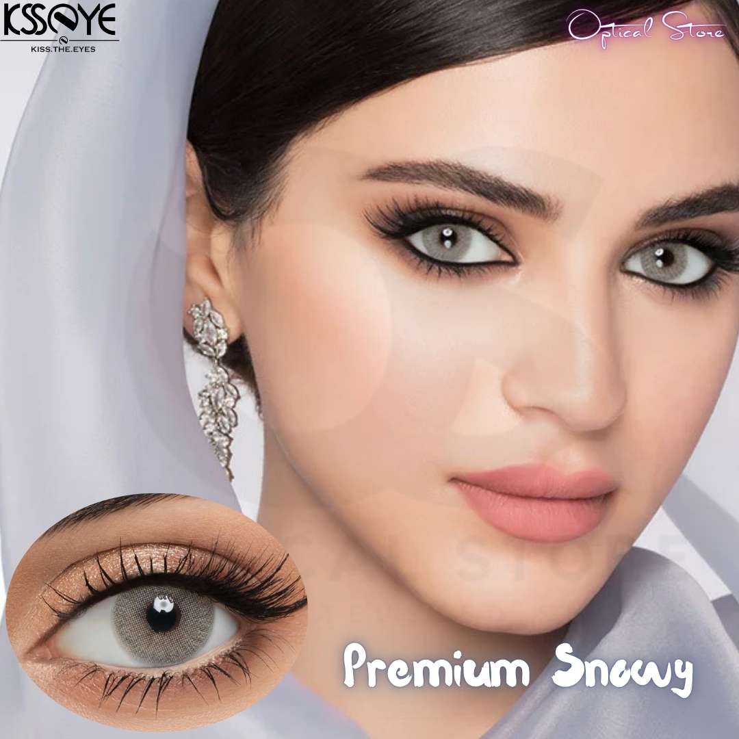 Picture of New Exclusive Ksseye Premium Snowy Color Contact Lens With Travel Kit Box For Men & Women. 1pair Ksseye Premium Snowy Color Contact Lens For Eye fashion,and Makeup. Ksseye Premium Contact Lens.#premium.snowy