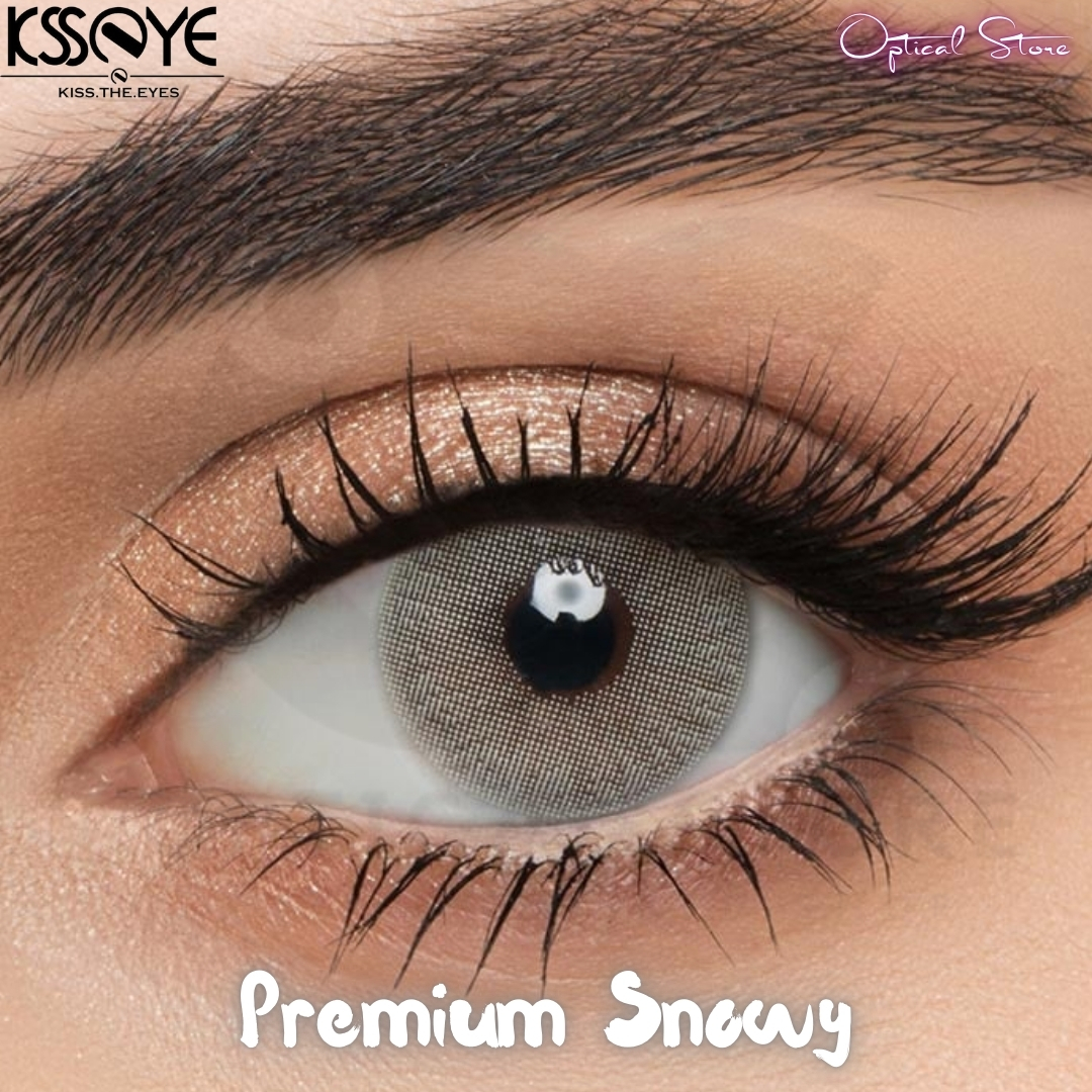 Picture of New Exclusive Ksseye Premium Snowy Color Contact Lens With Travel Kit Box For Men & Women. 1pair Ksseye Premium Snowy Color Contact Lens For Eye fashion,and Makeup. Ksseye Premium Contact Lens.#premium.snowy