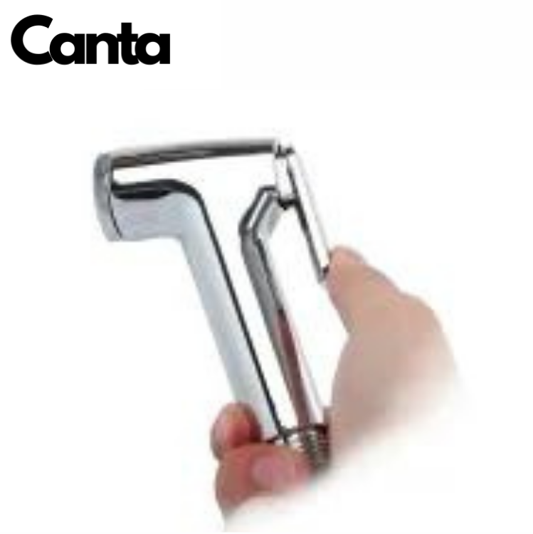 Picture of 1 Piece Bathroom Wash Bidet Shower Head Spring Curve Push Button Switch