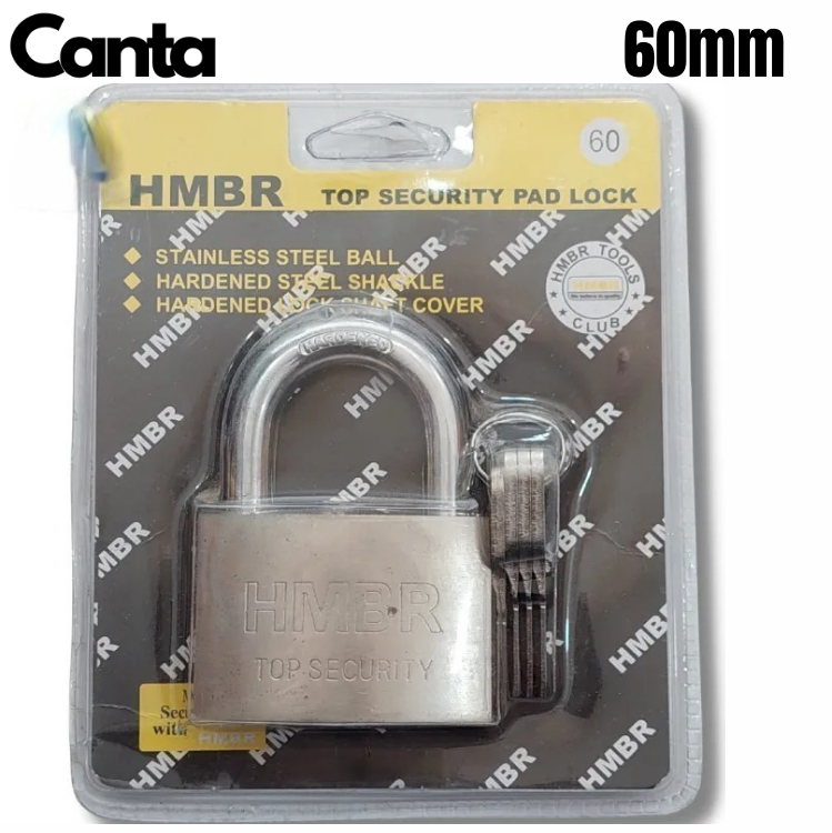 Picture of 60mm Padlock With 4 Keys Top Security Lock HMBR