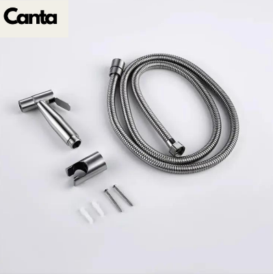 Picture of Barcelona Commode Push Shower Set Full Stainless Steel