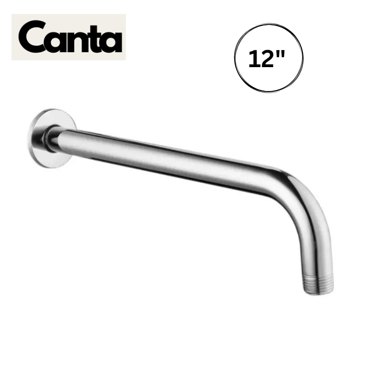 Picture of 12 Inch Round Rainfall Shower Head Shower Arm Water Saving pipe