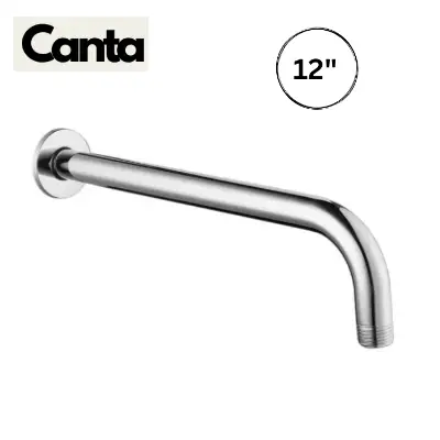 Picture of 12 Inch Round Rainfall Shower Head Shower Arm Water Saving pipe