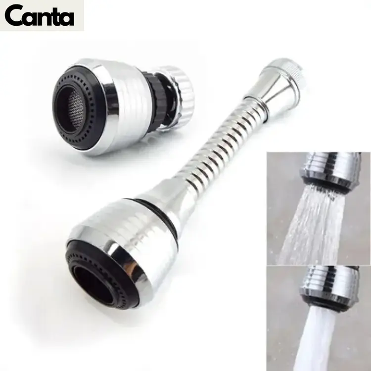 Picture of 360 Degree Adjustment Kitchen Faucet Extension Tube Bathroom Extension Water Tap Water Filter Foam Kitchen Faucet Accessories