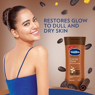 Picture of Vaseline Cocoa Glow Serum In Lotion| 100% Pure Cocoa & Shea Butter - 100 ml