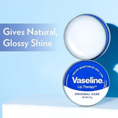 Picture of Vaseline Lip Tins Original Care, 17G|Infused With Vitamin E To Hydrate & Moisturize Dry Lips, Transparent