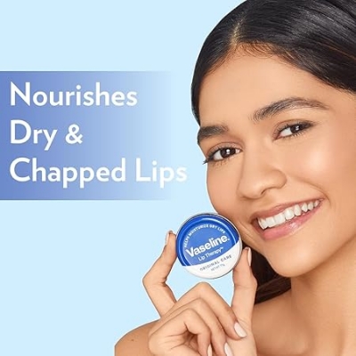 Picture of Vaseline Lip Tins Original Care, 17G|Infused With Vitamin E To Hydrate & Moisturize Dry Lips, Transparent