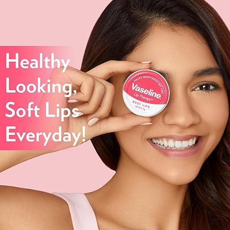 Picture of Vaseline Lip Tins Rosy Lips, 17 g | Provides Hydration, Sheer Pink Tint & Glossy Shine