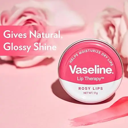 Picture of Vaseline Lip Tins Rosy Lips, 17 g | Provides Hydration, Sheer Pink Tint & Glossy Shine