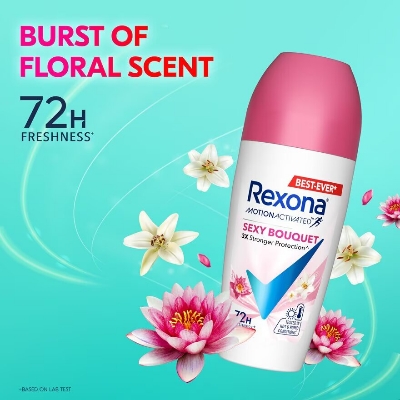 Picture of Rexona - Sxy Bouquet Deodorants Dry Roll On For Women - 45ml