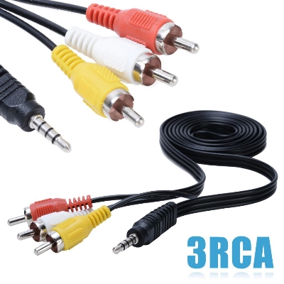 Picture of 1:3 AV Cable For Connecting Android TV - Television Box To CRT TV - Television
