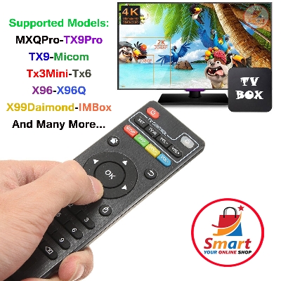 Picture of Remote Control for MXQ, MXQ Pro, TX9 Pro, X96, X96mini, X96Q, TX3mini, TX6, T95X, T95M, T95N, H10Max, Android Smart TV - Television Box