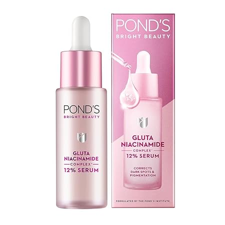Picture of POND'S Bright Beauty Corrects Dark Spot & Pigmentation Serum for Flawless Radiance, 12% Gluta-Niacinamide Complex Face Serum - 28ml