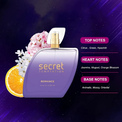 Picture of Secret Temptation - Romance Eau De Parfum for Women, Long Lasting Chypre Green Everyday Wear Fragrance - 100ml