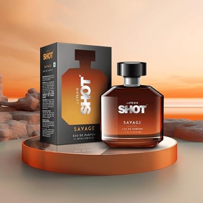 Picture of Layer'r Shot Savage Luxurious Eau De Parfum Long Lasting Premium EDP Fragrance (For Men -100ml Perfume)