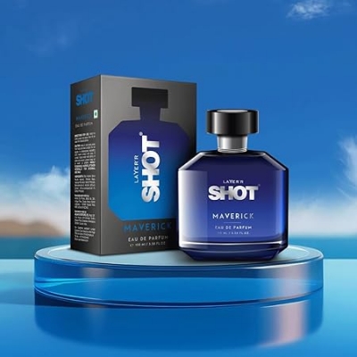 Picture of Layer'r Shot Maverick Eau De Parfum Long Lasting Luxurious EDP Aquatic Fragrance For Men -100ml Perfume)