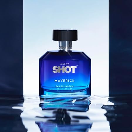 Picture of Layer'r Shot Maverick Eau De Parfum Long Lasting Luxurious EDP Aquatic Fragrance For Men -100ml Perfume)