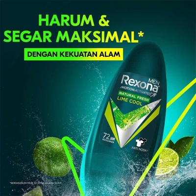 Picture of Rexona - Natural Fresh Lime Cool Deodorants Dry Roll On For Men - 45ml