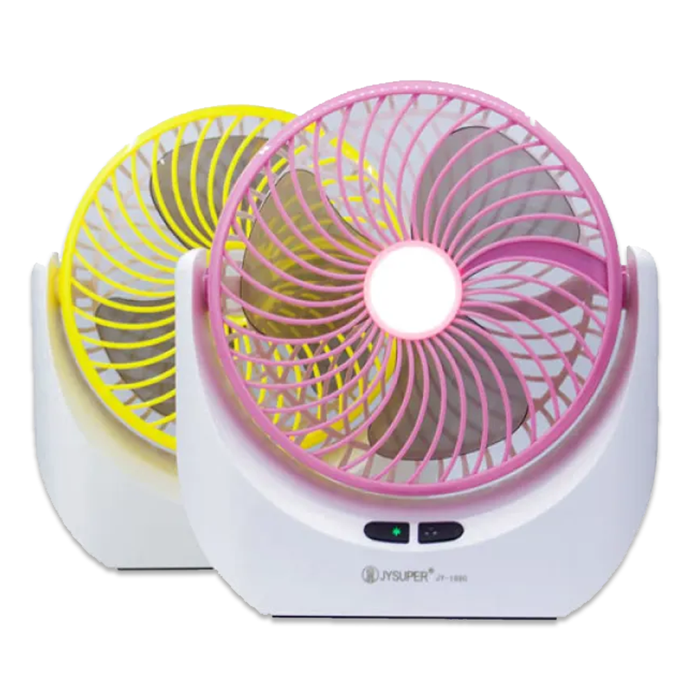 Picture of Lithium rechargeable mini table air cooling fan with LED light JY SUPER 1880 Battery Power - 2400 mAh Place of Origin: CHINA