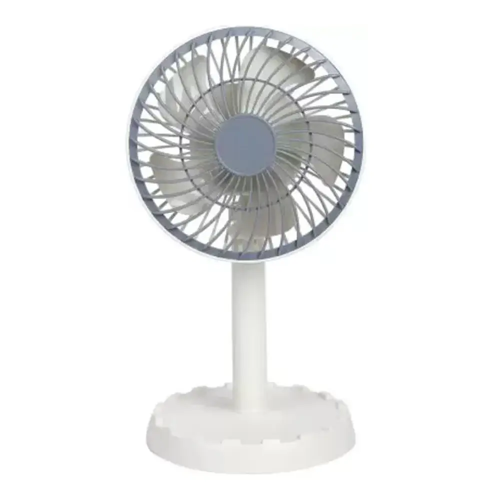 Picture of JY Super JY-2218 Professional Rechargeable Portable Mini Table Fan Strong Wind Left to Right Oscillating Angle 45 Degrees - AC/DC