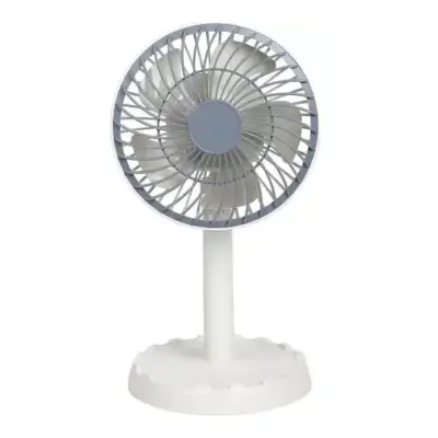 Picture of JY Super JY-2218 Professional Rechargeable Portable Mini Table Fan Strong Wind Left to Right Oscillating Angle 45 Degrees - AC/DC