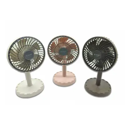 Picture of JY Super JY-2218 Professional Rechargeable Portable Mini Table Fan Strong Wind Left to Right Oscillating Angle 45 Degrees - AC/DC