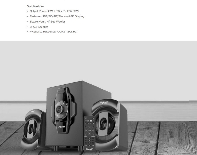 Picture of X-Y270BT 2.1 Multimedia Sound Speaker Remote Control