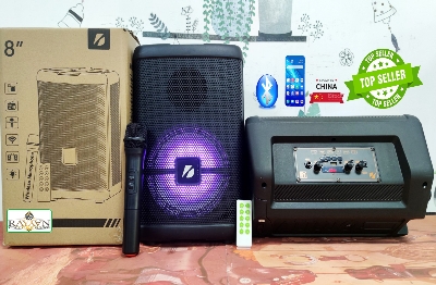 Picture of KTS 1279 Rechargeable, Portable, Karaoke Bluetooth Speaker with Remote and Wireless Microphone