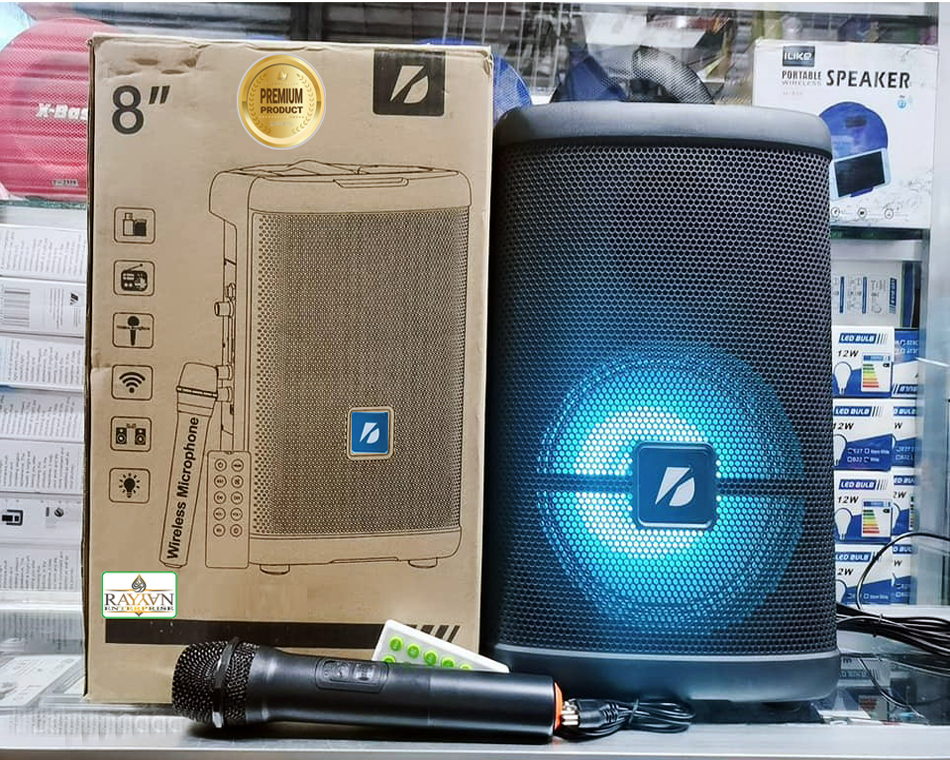 Picture of KTS 1279 Rechargeable, Portable, Karaoke Bluetooth Speaker with Remote and Wireless Microphone