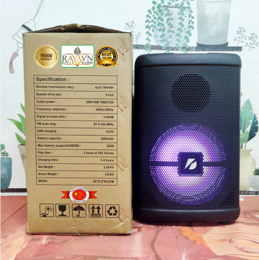 Picture of KTS 1279 Rechargeable, Portable, Karaoke Bluetooth Speaker with Remote and Wireless Microphone