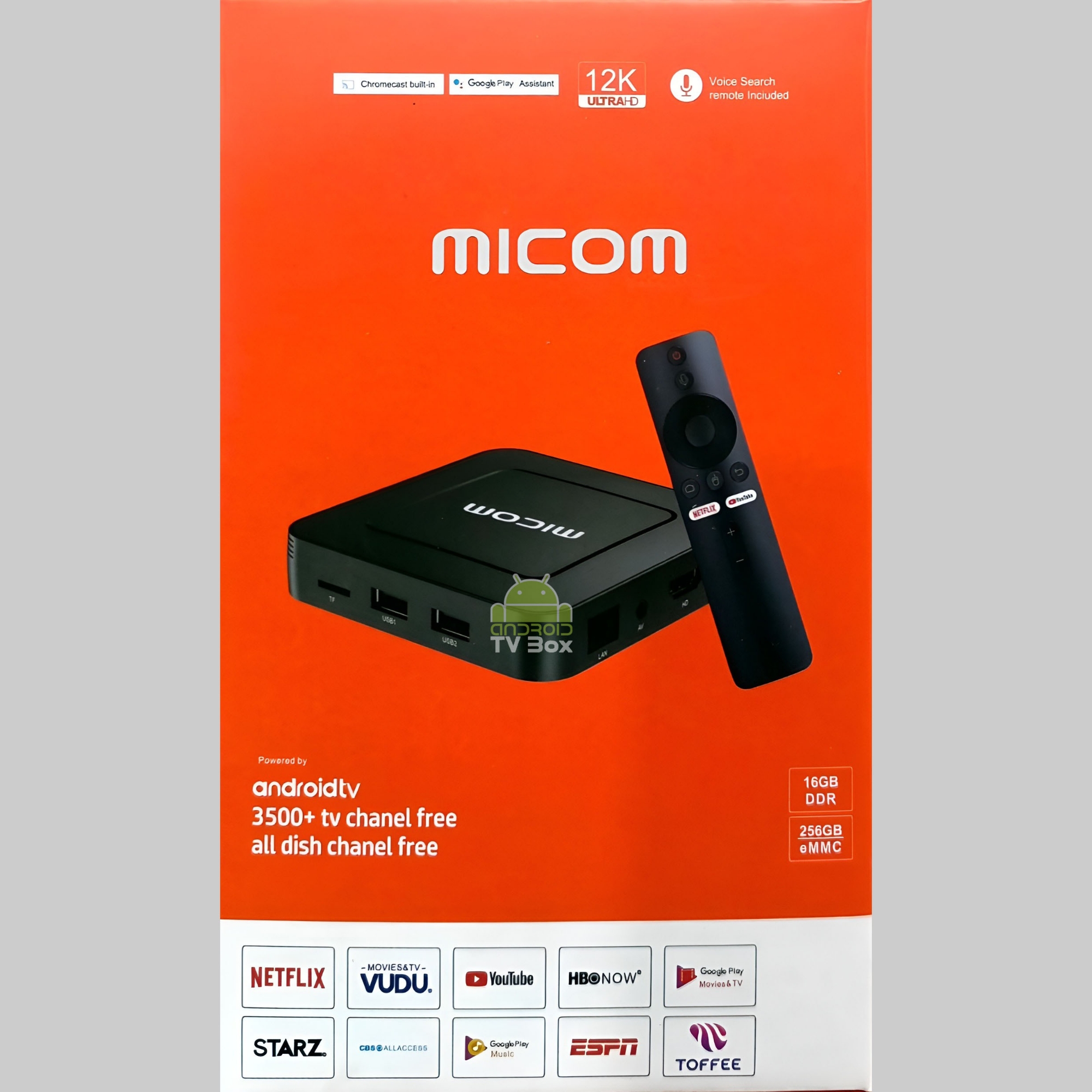 Picture of Micom 12K Ultra HD 16GB/256GB Voice Remote Bluetooth