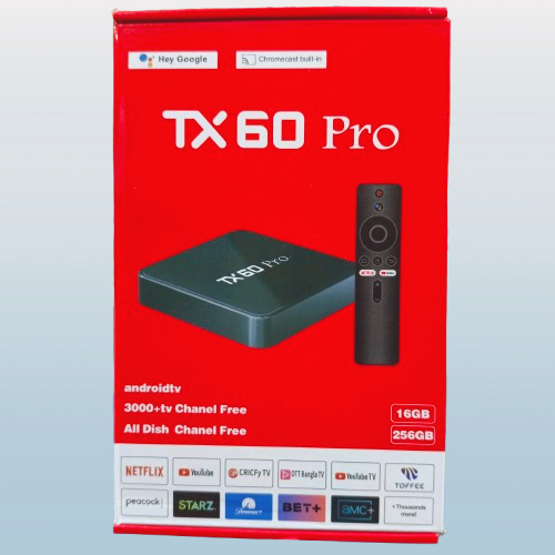 Picture of TX60 Pro 16GB 256GB Android 16 5G 14K ULTRA HD Android Smart TV - Television Box Voice Remote, Bluetooth, Free Dish Channel with Warranty