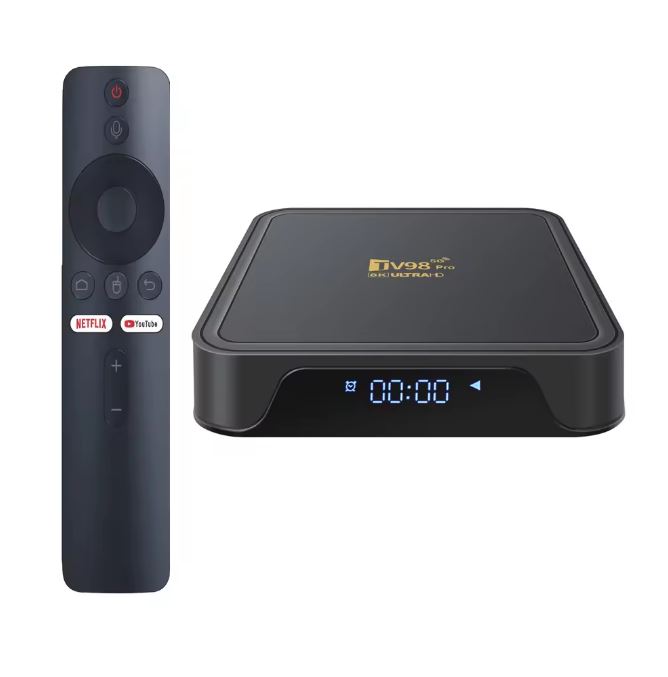 Picture of TV - Television98 ATV - Television Pro Smart TV - Television Box Android 14 Allwinner H313 Quad Core 8K 4K 5G Dual Wifi BT5.0 Digital Voice Remote 2GB 8GB Set Top Box