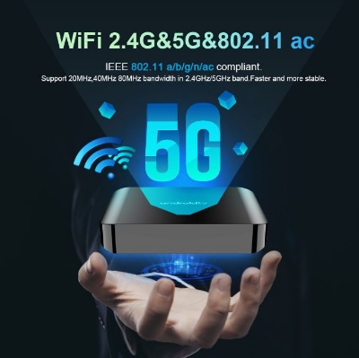 Picture of TV98 ATV Plus Smart TV Box Android 14 Allwinner H313 2.4G /5G Dual WiFi BT 8K HD Media Player Set Top Box