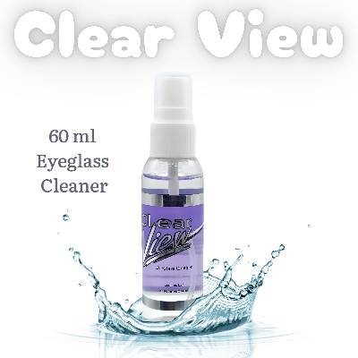 Picture of New Clear View Premium Anti-Streak Eyeglass/Sunglasses Lens Cleaner Spray with flavor sunglasses cleaning kit for Eyeglasses, Laptops, Smartphones, & Other Screens #clearview