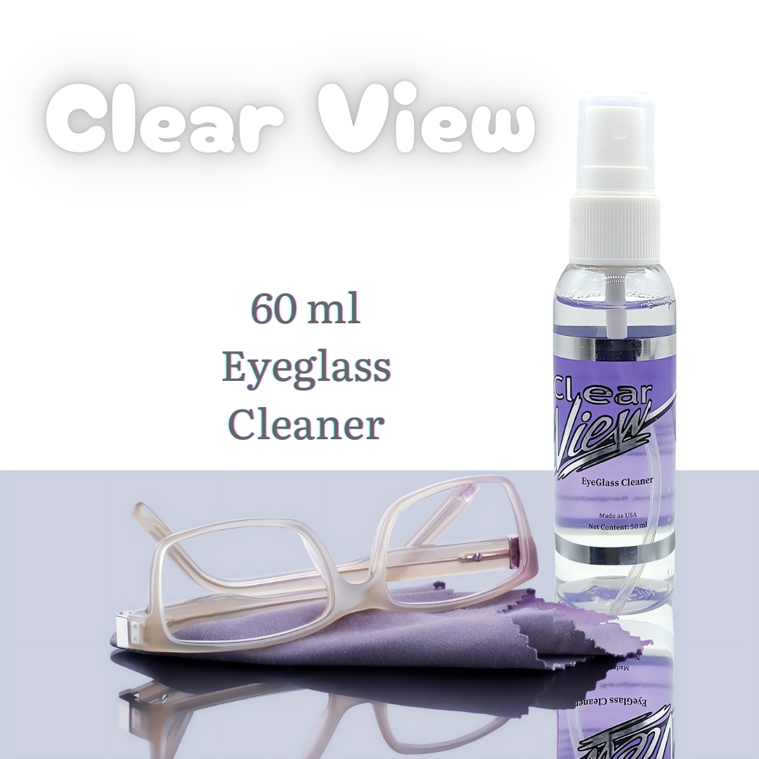 Picture of New Clear View Premium Anti-Streak Eyeglass/Sunglasses Lens Cleaner Spray with flavor sunglasses cleaning kit for Eyeglasses, Laptops, Smartphones, & Other Screens #clearview