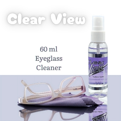 Picture of New Clear View Premium Anti-Streak Eyeglass/Sunglasses Lens Cleaner Spray with flavor sunglasses cleaning kit for Eyeglasses, Laptops, Smartphones, & Other Screens #clearview