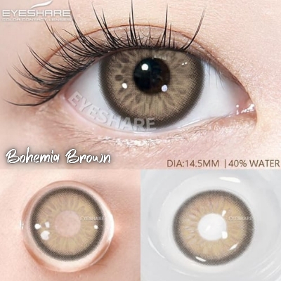 Picture of New Ksseye Bohemia Brown Color Contact Lens With Regular Kit Box For Men and Women. 1 Pair Ksseye Color Contact Lens For Eye Makeup and Cosmetics.Ksseye Bohemia Series. #bohemia