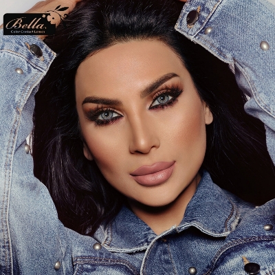 Picture of Bella Gray Contour Color Contact Lens with Regular Kit Box. For men,women/Unisex. Bella Contour Series. #cgray