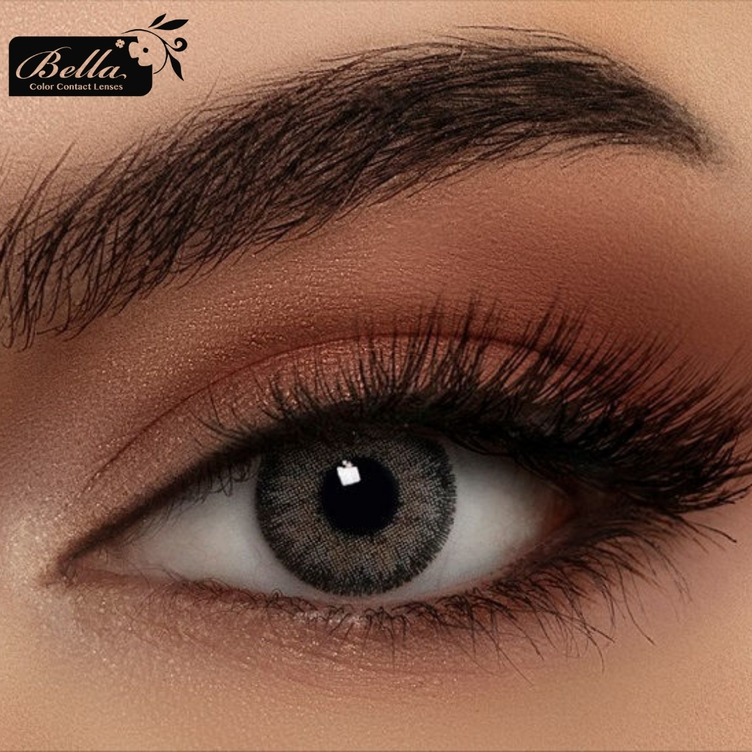 Picture of Bella Gray Contour Color Contact Lens with Regular Kit Box. For men,women/Unisex. Bella Contour Series. #cgray
