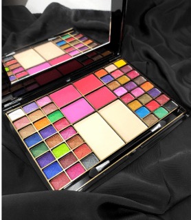 Picture of 54 Color 3 in 1 Makeup kit, Roseleaf Supper 48 Color Eyeshadow & 4 Color Blusher, 2 Compact Pressed Powde