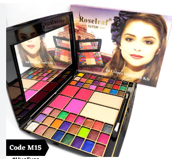 Picture of 54 Color 3 in 1 Makeup kit, Roseleaf Supper 48 Color Eyeshadow & 4 Color Blusher, 2 Compact Pressed Powde