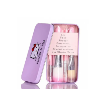 Picture of Hello Kitty Mini Makeup Brush Set of 7 Pieces - Pink