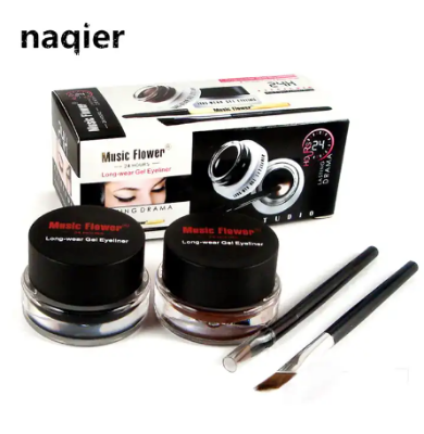 Picture of Eye Makeup 2 in 1 Brown + Black Eyeliner Make Up Waterproof Smudge proof Set Eye Liner