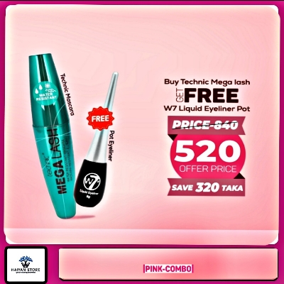 Picture of Buy Technic Mega Lash Mascara & Get W7 Pot Eyeliner Free