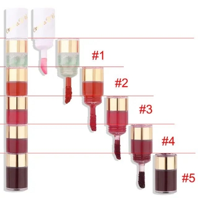 Picture of 20 Colors 4pcs/set Sexy Matte Lipsticks Set Waterproof Lip Gloss Kit Long Lasting Non-stick Cup Liquid Lipstick